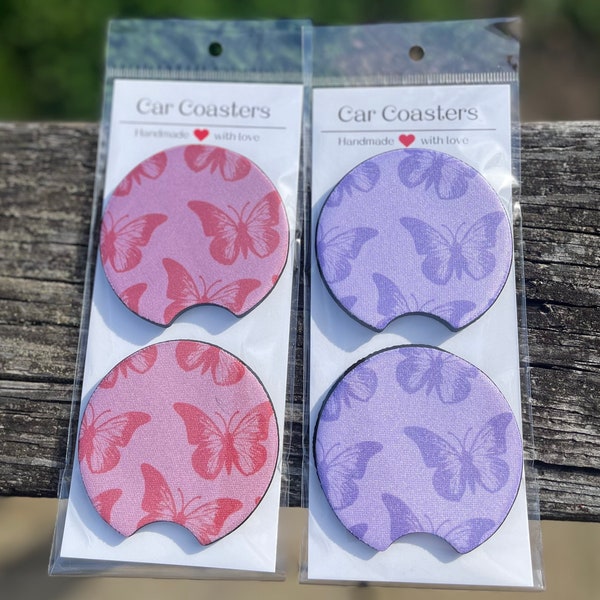 Butterfly Car Coasters | car accessories | accessories | butterfly