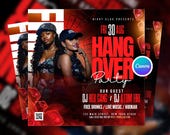 Editable Weekend Night Club Party Flyer Canva, DJ Event Social Media Flyer, Modern Club Night Party Canva Flyer Design, Night Club Flyer