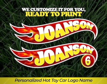 Gepersonaliseerde racewagennaamlogo, gepersonaliseerd snelheidsauto verjaardagsontwerp, wanddecoratie, T-shirtafdruk, decor verjaardagsfeestje, decoratie png