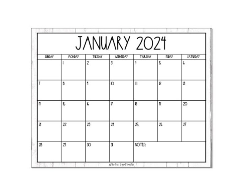 20232024 Rae Dunn Inspired Calendar Etsy
