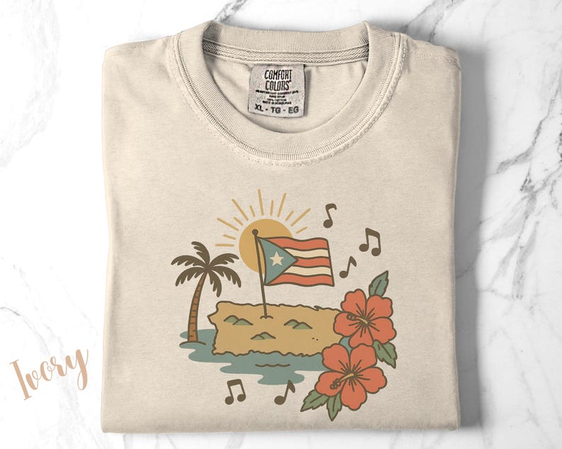 Puerto Rico Concert Shirt, Puerto Rico Tshirts, Puerto Rico Shirts, Gift For Fan, Puerto Rican shirt, Boricua Shirt, Concert Shirt Fan Shirt Ivory