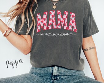Strawberry MAMA Shirt,  Custom MAMA shirt, Strawberry Mom Shirt, First Mothers Day Shirt, Baby Announcement Shirt, New Mom Gift, Mom Shirts
