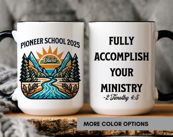 Custom Pioneer Service School Mug Pioneer Service School Gifts Mug for Student 2026 Gifts JW Baptism Gift JW Anniversary Gifts Pioneer Mug