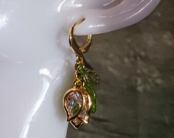 Gorgeous Elegant Floral Lever Back Hypoallergenic Earrings