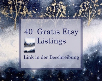 40 FREE Listings, 40 free listings on etsy, new etsy shop, Get 40 Free, free etsy listing, free listings