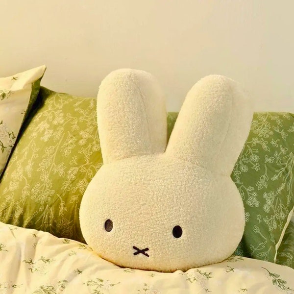 Miffy & Friends Handcrafted Cushion - Charming Plush Pillow for Kids' Room Decoration - Special Gift featuring Storybook Characters