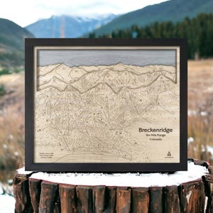 Breckenridge, CO Carte des pistes de ski | Illustrations de pistes de ski, Illustrations de cartes en bois, Cartes en bois gravées, Décoration de ski, Cadeaux ski, Snowboarders