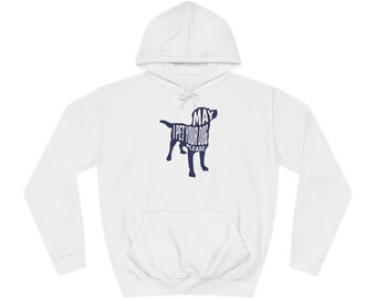 May I pet your dog Unisex College Hoodie