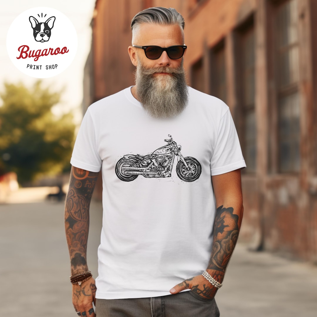 Rock Motorcycle, Unisex Cut & Sew Tee (AOP)
