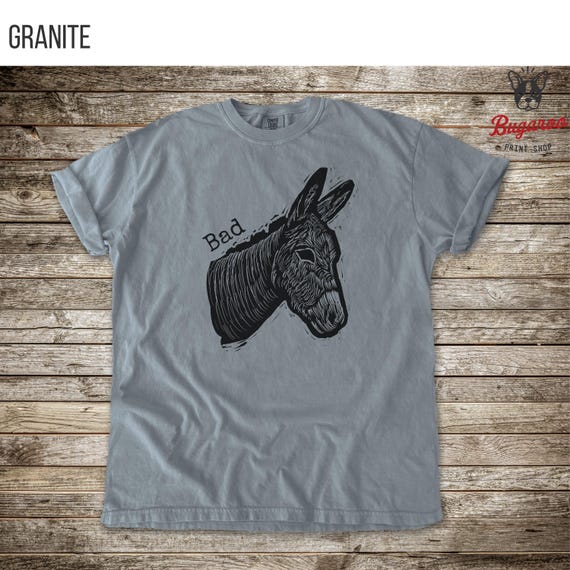 Bad ass Donkey Graphic T-Shirt, Funny Casual Tee, donkey Lover Gift, Perfect for Birthdays and Parties, Unique Unisex Shirt