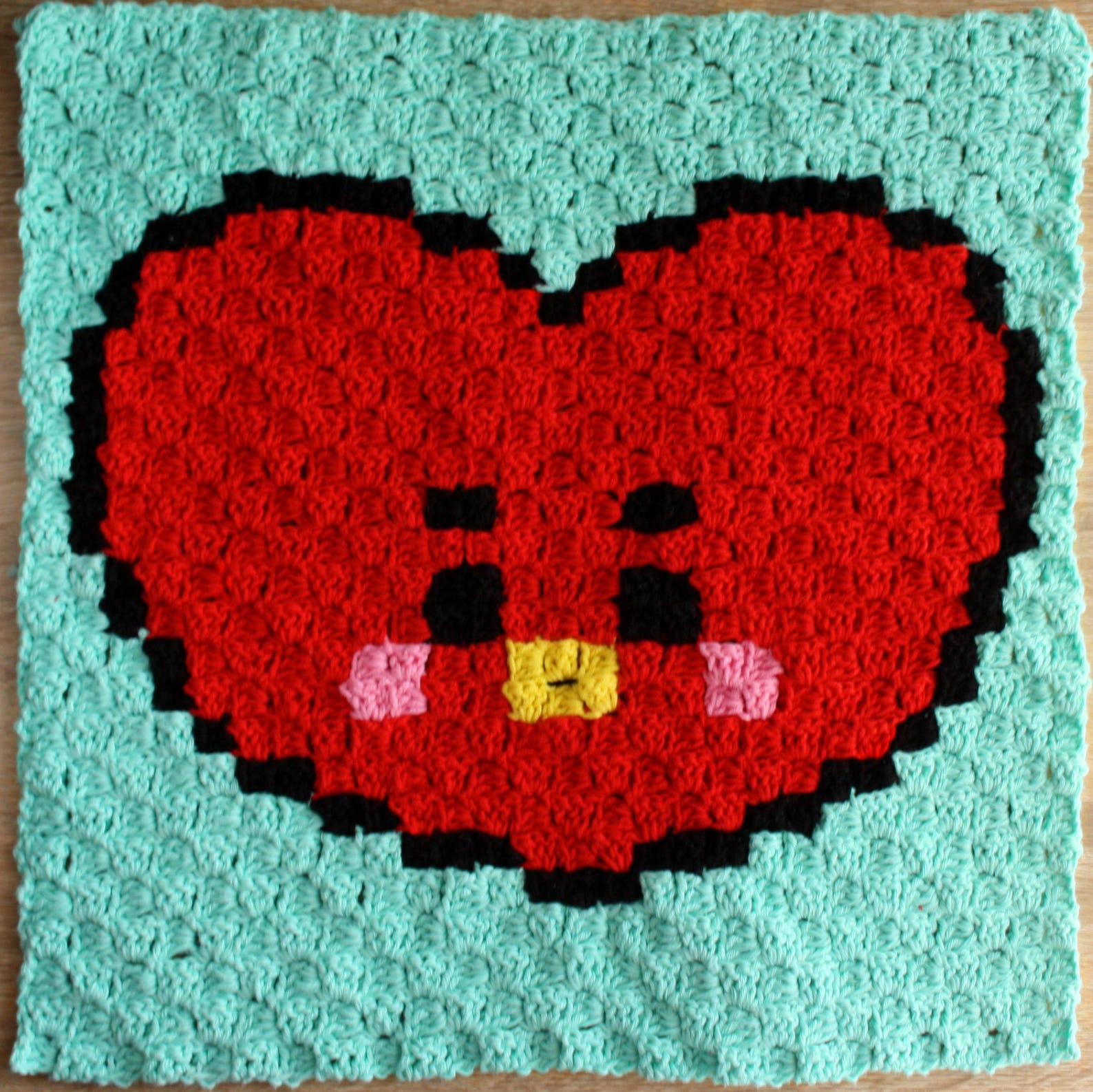 Baby BT21 Graphic Bundle Pattern (crochet- Tapestry - C2C) - Etsy