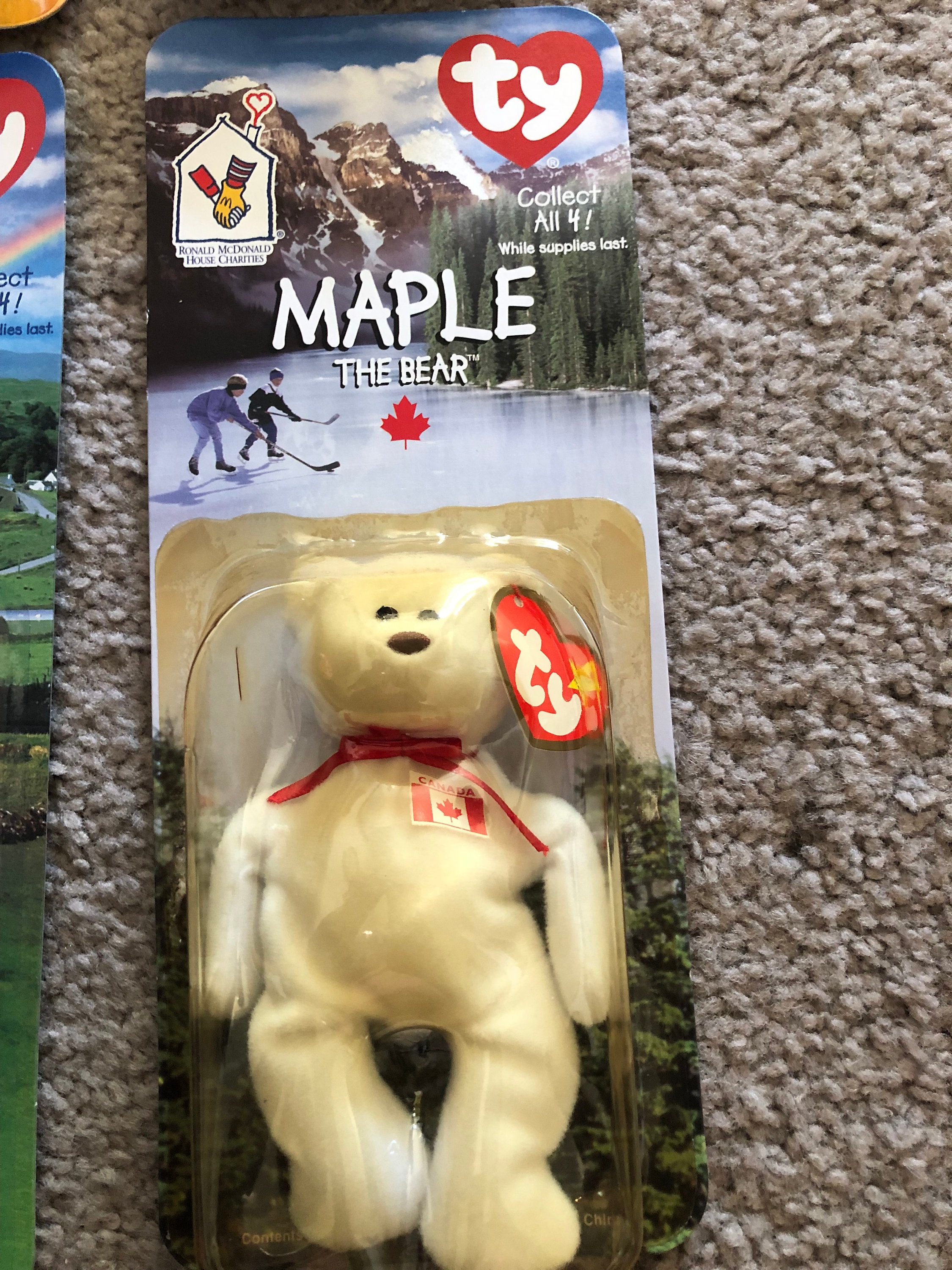 RARE Mcdonalds the Bear Ty Beanie Baby Collection, Boxed & Never Opened ...