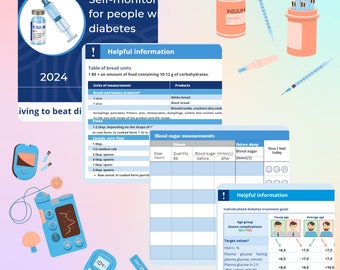 Ausdruckbare Journal, Blutzucker-Tracker (Digitaler Download)