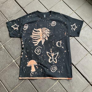 Beetle and bugs bleached tee shirt