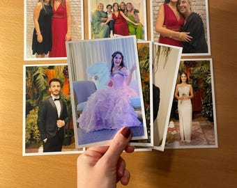 4x6'' 8 Pcs Classic Glossy Photo Print, Digital Print, Glossy Photo Print, Digital Photo Print, Photo Print, Anniversary Gift, Classic Photo