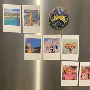 3x2.4&#39;&#39; 9 Pcs Polaroid Magnet, Digital Print, Photo Magnet, Digital Photo Print, Magnet, Photo Print, Custom Magnet, Retro Magnet, Retro
