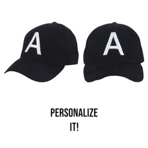 Personalized Cap - Custom Embroidered Initials, Cotton Cap, Embroidered Initials, Cap with Initials, Customized Cap, Baseball Cap, Custom