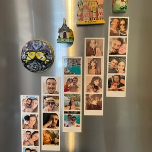 1.6x6.3&#39;&#39; 6 Pcs Strip Magnet, Digital Print, Photo Magnet, Digital Photo Print, Magnet, Photo Print, Anniversary Gift, Magnet Photo