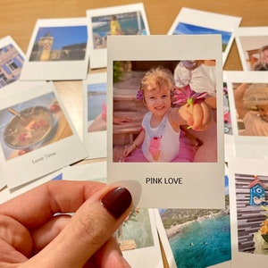 2.4x3.5&#39;&#39; 72 Pcs Mini Polaroid Photo Prints, Polaroid Digital Print, Digital Photo Print, Mini Photo Prints, Anniversary Gifts, Instax Print