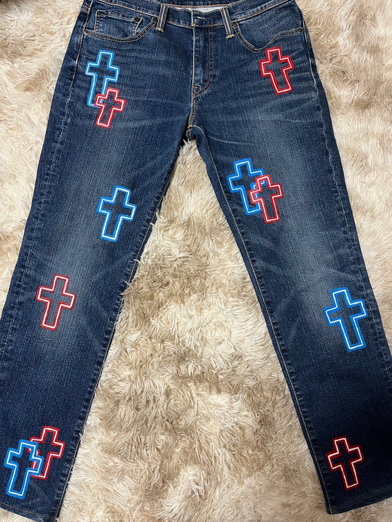 Chrome hearts levis jeans discount