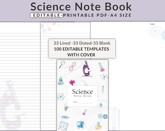 My Science Experiment Notebook - Etsy