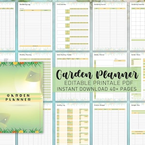 Garden Planner Printable, Garden Planner, Plant Planner, Garden Journal, Garden Organizer, Plants Records, Gardening Logbook, Garden Expense