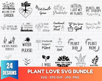 Pacote svg para amantes de plantas, pacote svg de jardinagem engraçado, mãe de planta svg, citações de plantas svg, planta svg, citação de jardim svg, senhora de planta louca svg png