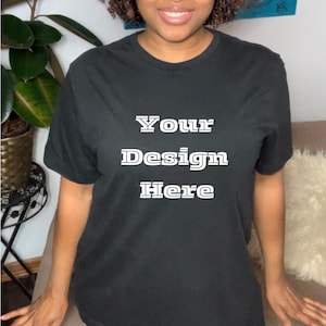 Create Your Own Unique T-Shirt with Text ,Logos or Pictures, Unisex Heavy Cotton Tee,  Personalized T-Shirt, Made with Best Fabric Quality