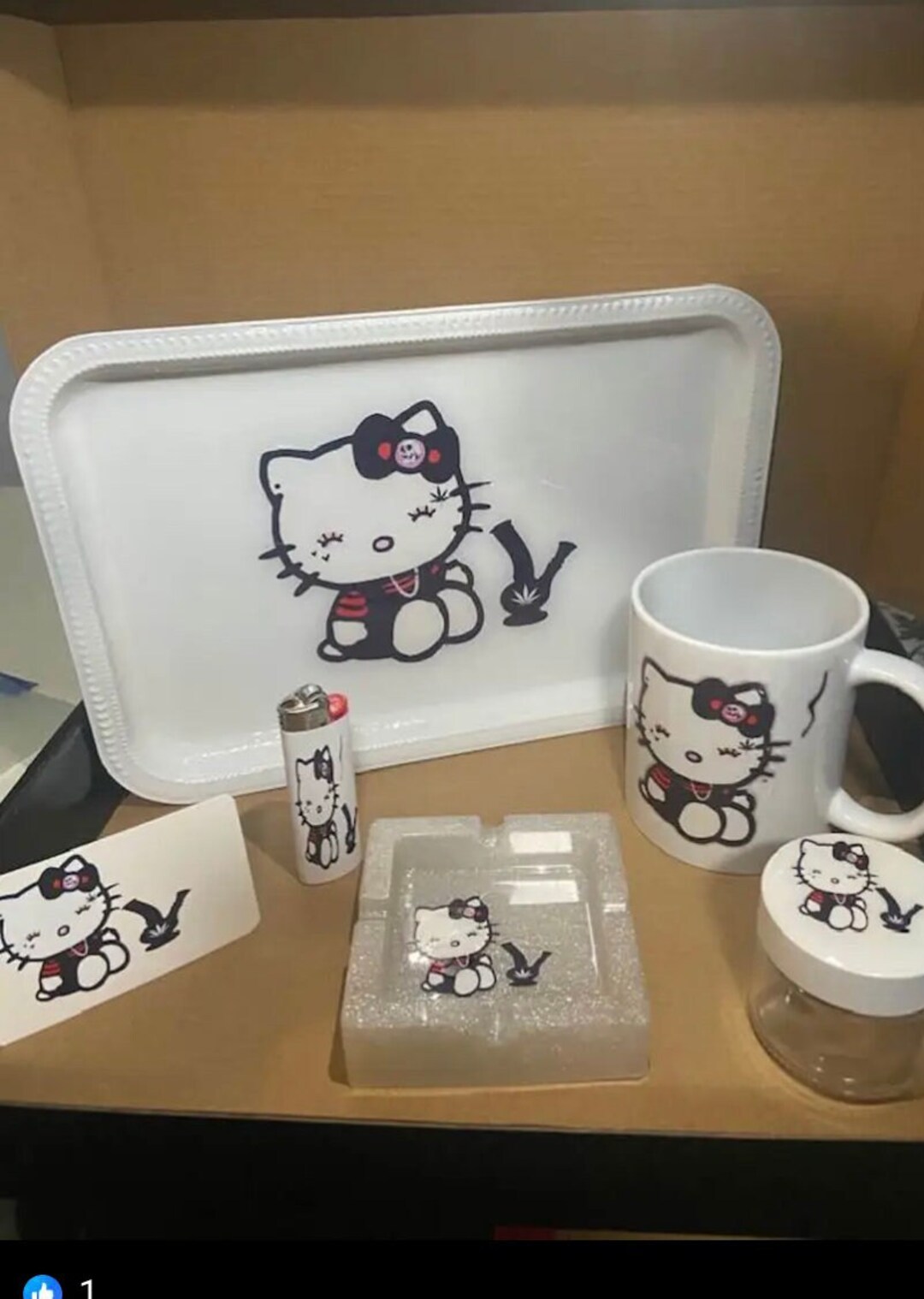 Hello Kitty Rolling Custom Tray Set. Etsy