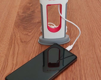 Telsa Phone Supercharger, fysiek beeldje, Stijlvol opladen in miniatuurformaat, Telefoonoplader, V3 Tesla