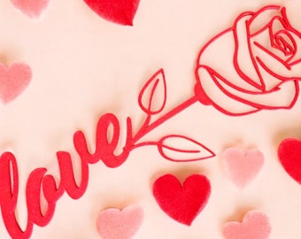3D Printed Love Rose: Valentine's Day Decor Sign