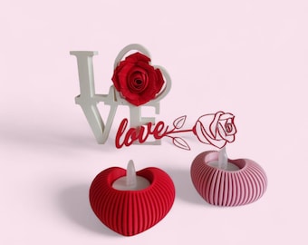 Heart LED Tea Light Holder – Japandi Style Decor – Cozy Modern Home Accent & Valentine’s Gift