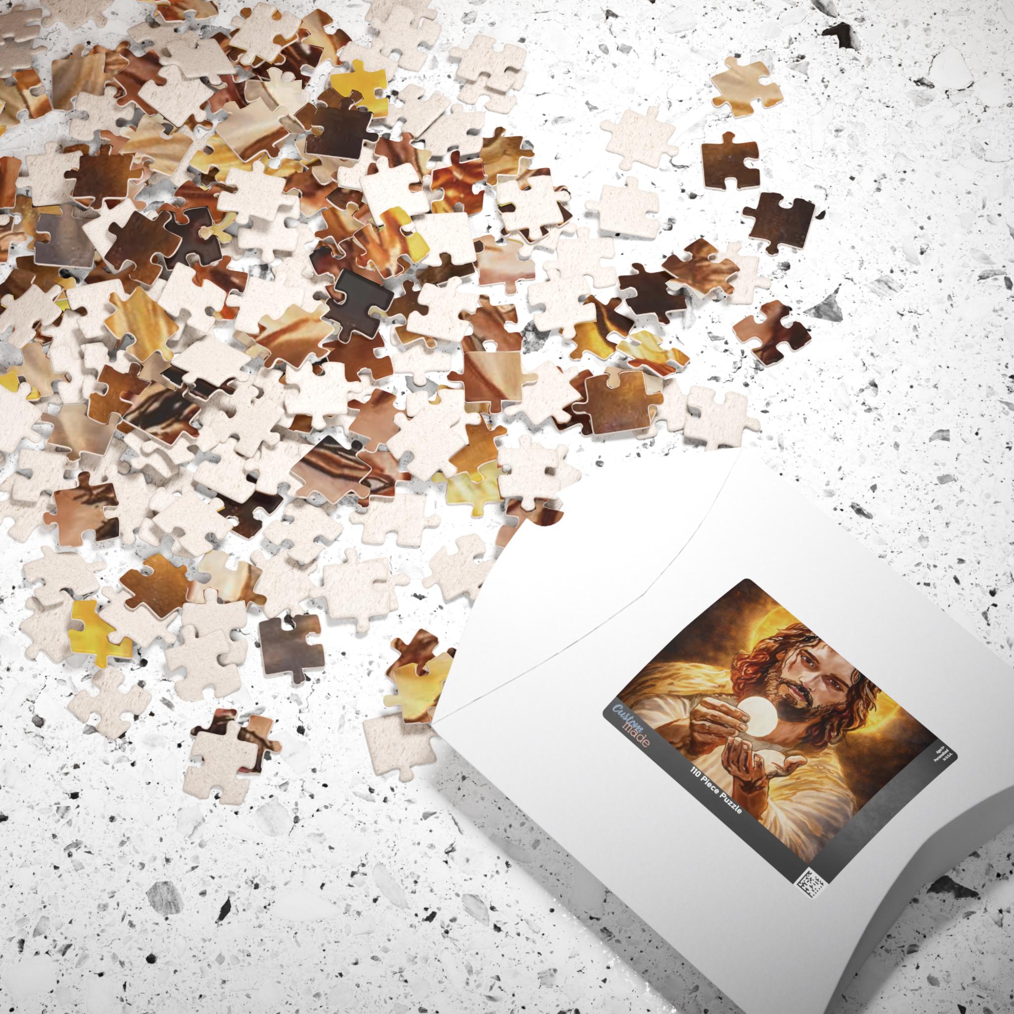 Jesus Holding Communion Host Puzzle | Christian Religious Jigsaw - Etsy