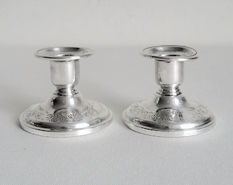Sterling Weighted Candle Holder. Sterling Silver Hallmark. - Etsy