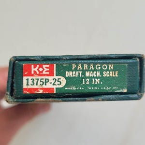 Vintage K&E Paragon Drafting Machine Scale 12" - Model 1375P-25