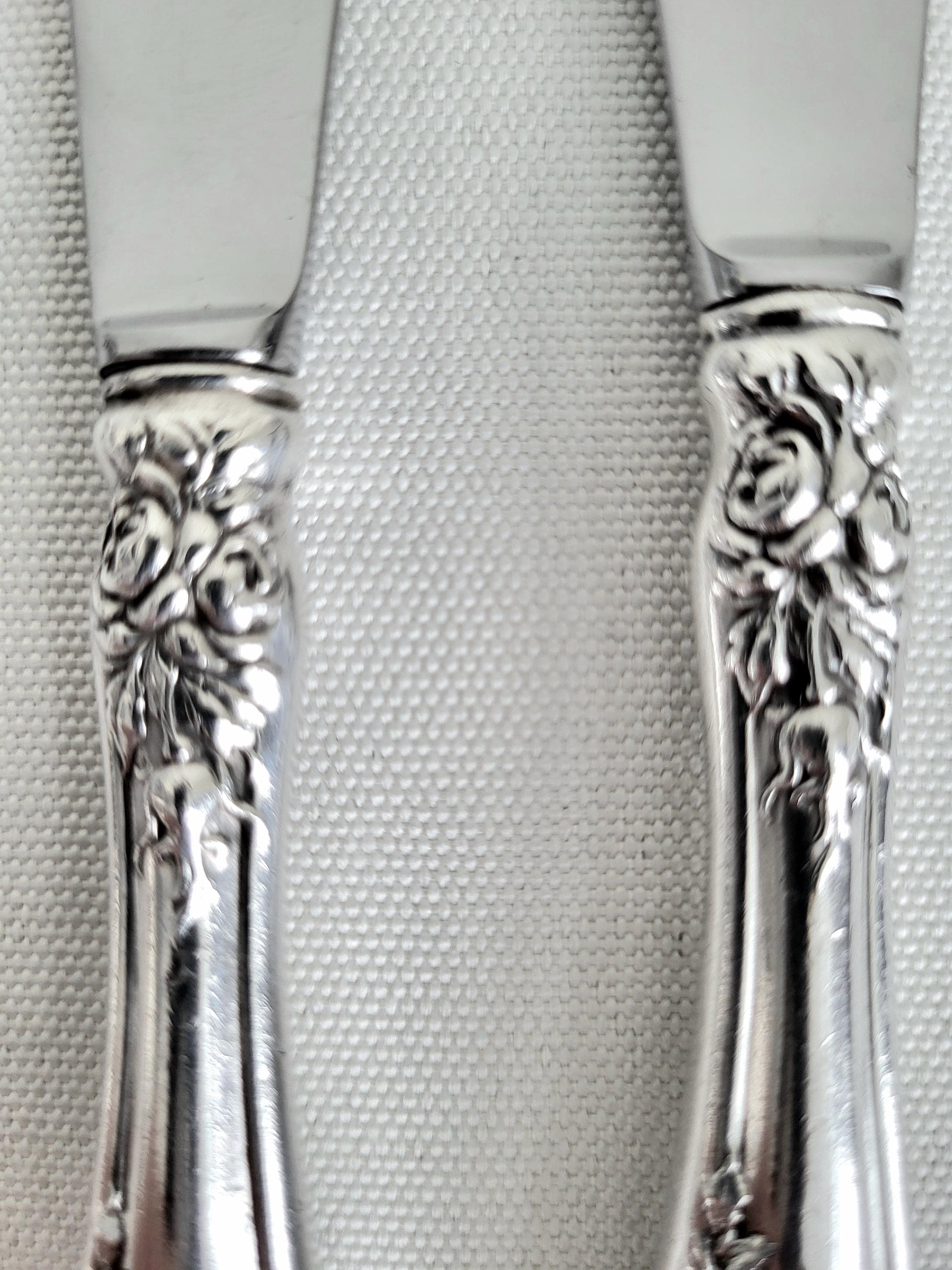 Vintage Sterling Silver Handle Butter Knives - 6.5