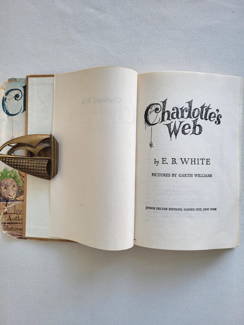 Vintage Charlotte's Web Book: Book Club Edition, E.B. White - Etsy Canada