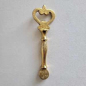 5.5&quot; Vintage Brass Bottle Opener, Retro Barware, Barware Decor, Bar Decor, Festival Decor, Collectible Opener, Holiday Gift, Men&#39;s Gift.