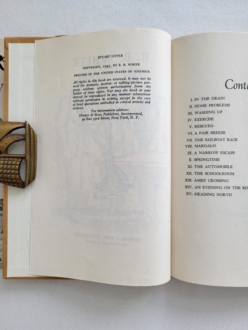 Vintage Stuart Little Book, 1945 Book Club Edition, E.B. White - Etsy