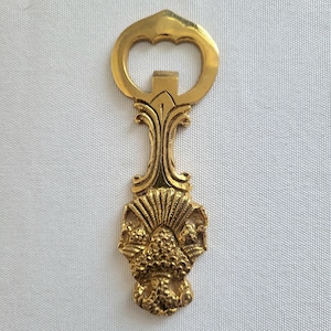 5&quot; Vintage Brass Bottle Opener, Retro Barware, Barware Decor, Bar Decor, Festival Decor, Collectible Opener, Holiday Gift, Men&#39;s Gift.