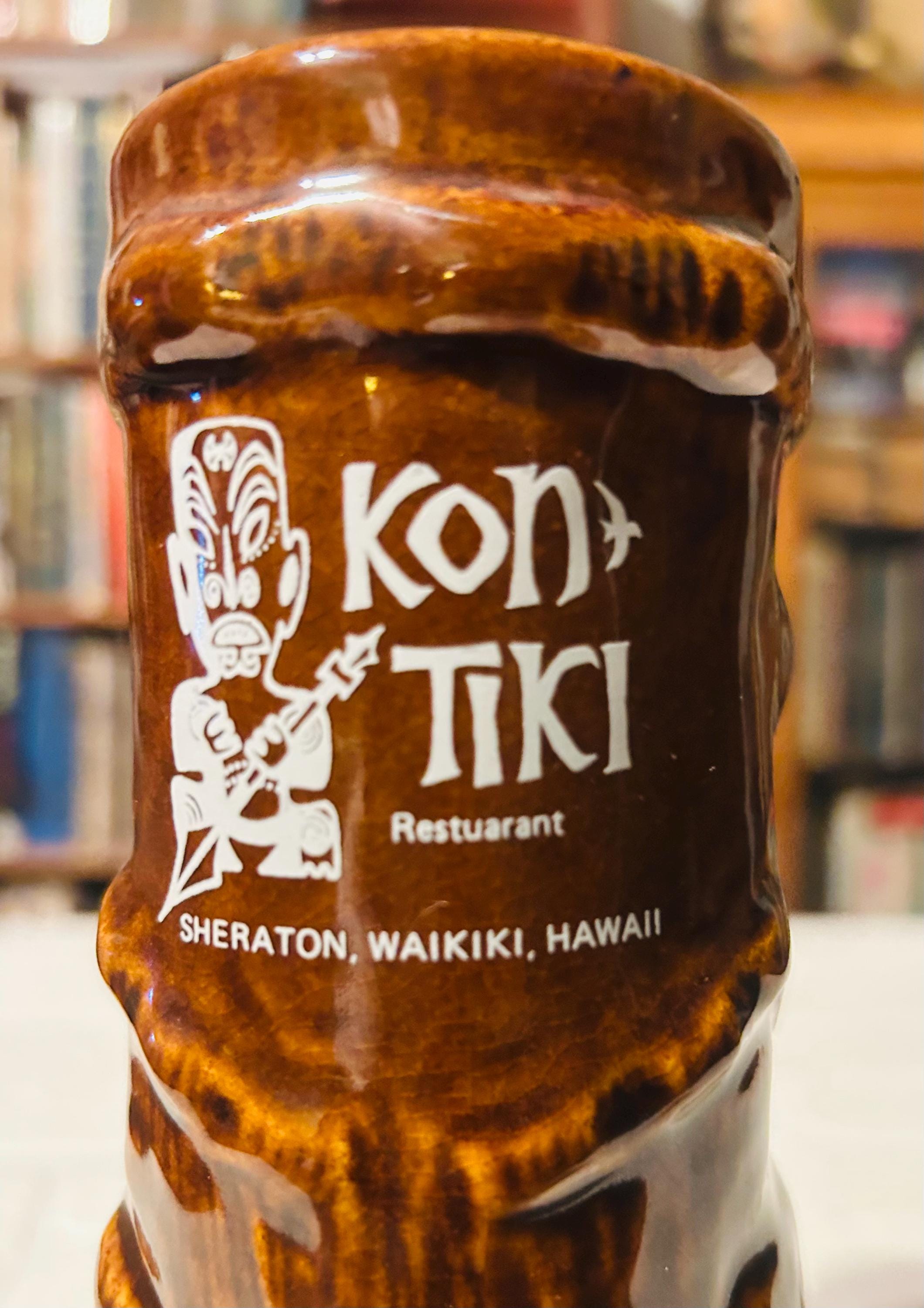 Vintage Kon-tiki Sheraton Waikiki Tiki Mug, Made by DAGA Hawaii