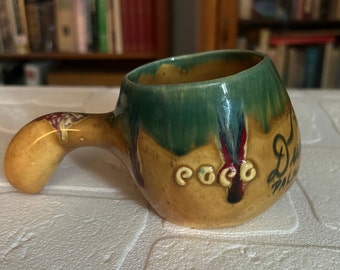 The Dunes,  Popo Gourdware Pasadena. Vintage Tiki bar collectable from the landmark Dunes in Palm Springs, CA. circa 1950s.