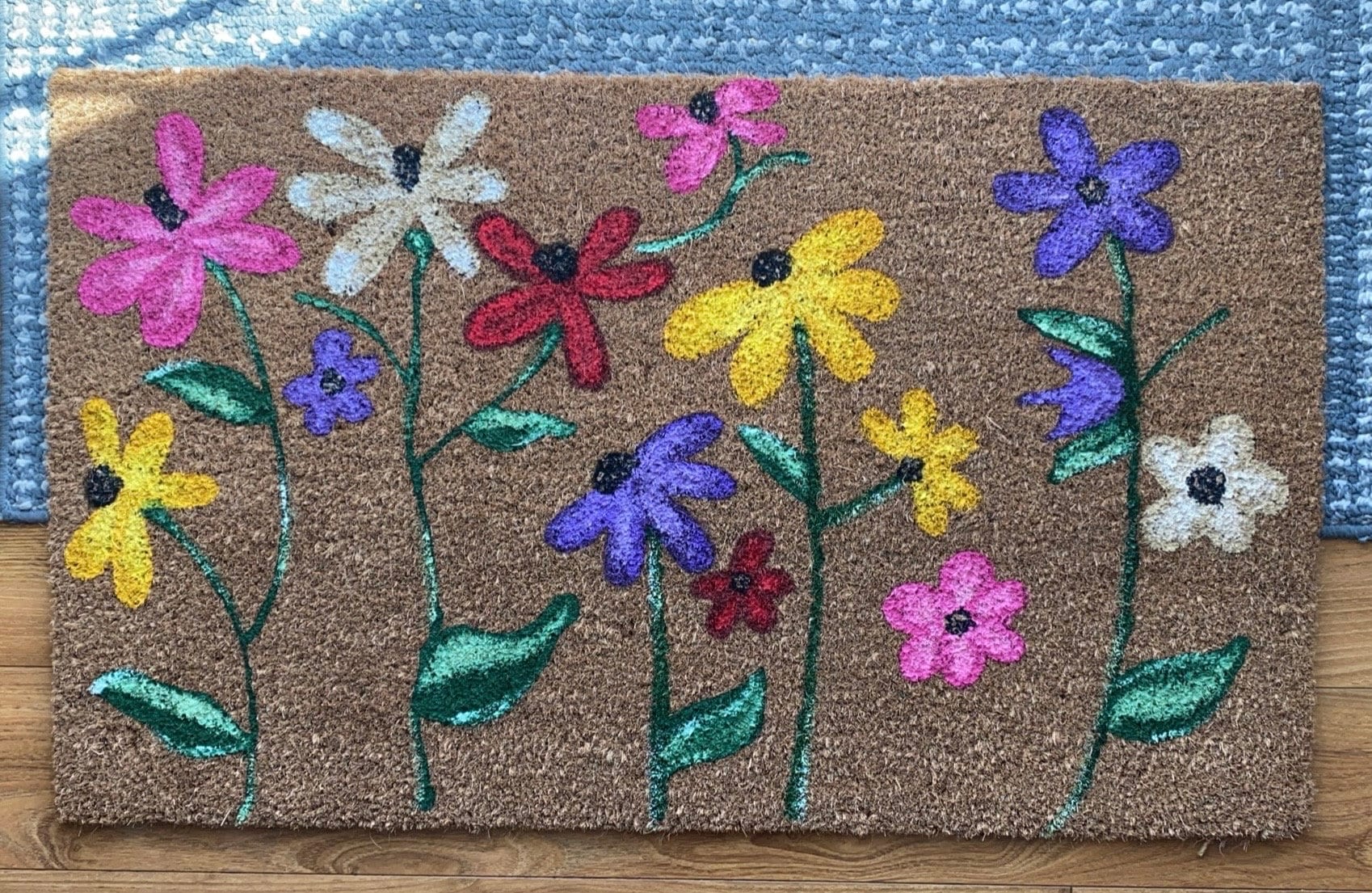 Taylor Surprise Floral Piano Painted Doormat - Etsy
