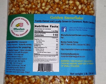 Golden Snowflake Gourmet Yellow Popcorn - 1 lb. bag