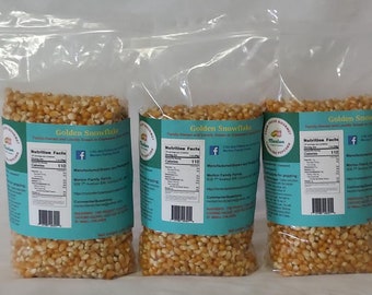 Golden Snowflake Gourmet Yellow Popcorn 2 lbs. - Three bag bundle