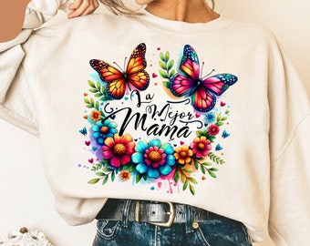 La Madre, Día de la madre, La mejor madre png, La mejor madre png, Fête des mères espagnole, Meilleure maman de tous les temps png, Boho Mama png, Floral Mama Png