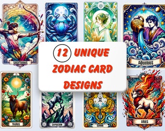 Zodiaque, conceptions de jeux de tarot, astrologie, tarot, astrologie, tarot, astrologie, tarot