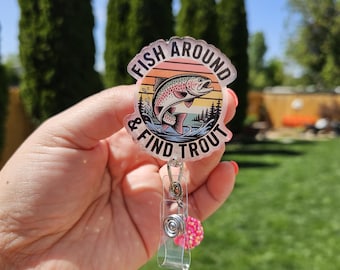 Fishing badge reels. Dad jokes. ID badge holder.