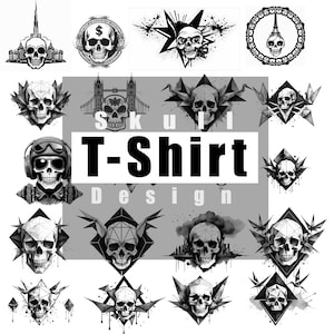 Skull svg bundle, skull png files, skull clipart, Svg for cricut, Instant download