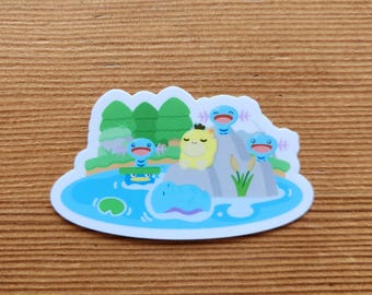 Sad Duck Die cut Sticker